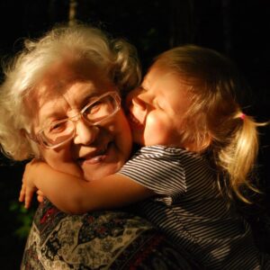 Happy Woman with grandchild